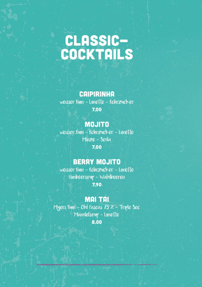 Unsere Speisekarte • Little Beach Restaurant